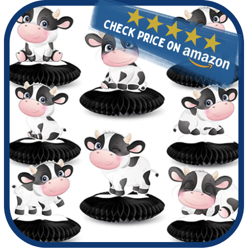Cow Print Honeycomb Centerpieces